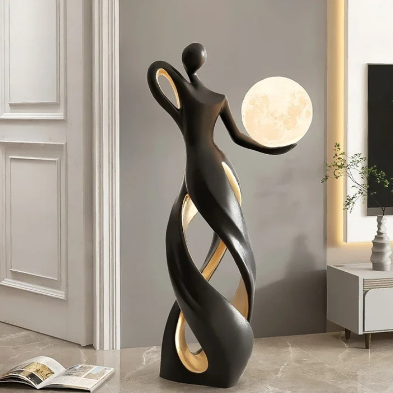 Resin Art Design For Wedding - Sculpture de sol abstraite de 28