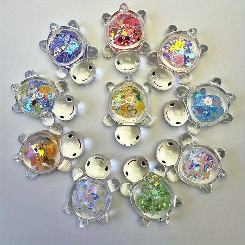 Resin Art Beach Theme - 25/100 pièces, petites tortues en résine