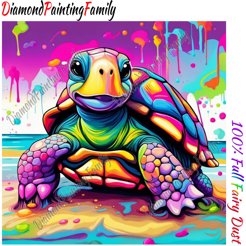 Resin Art Painting - Diamant peinture famille pleine fée poussière