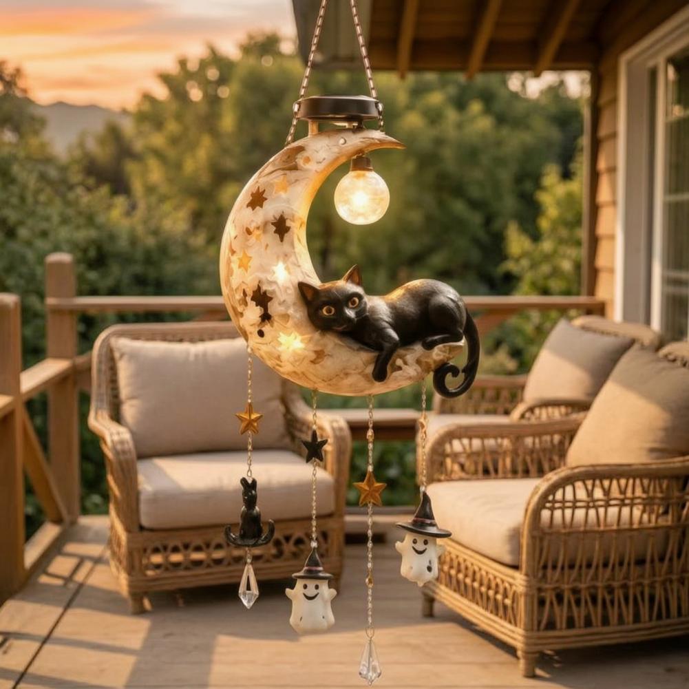 Resin Art Lamp - Carillon solaire extérieur résistant aux intempéries,