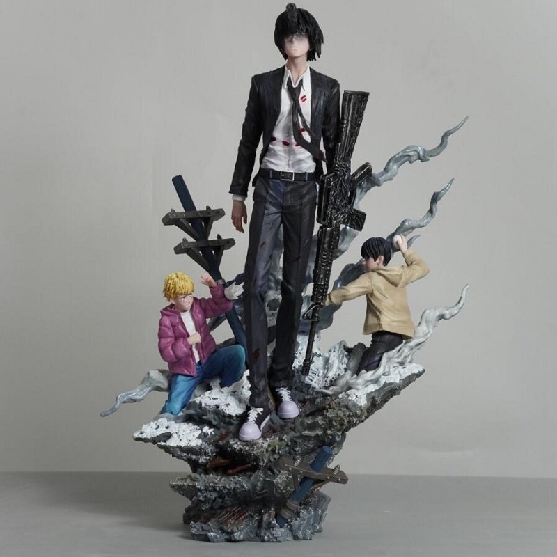 Resin Art Anime - Figurine en résine Chainsaw Man Gun