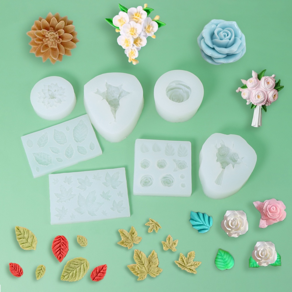 Resin Art Rose Petals - Moule à savon en Silicone en