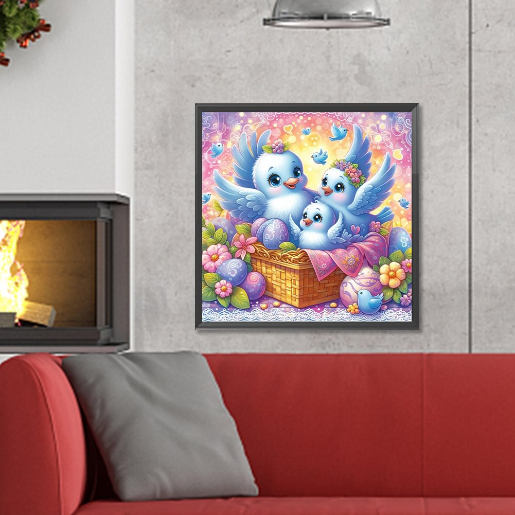 Resin Art Painting - Diamant peinture famille noël père pleine