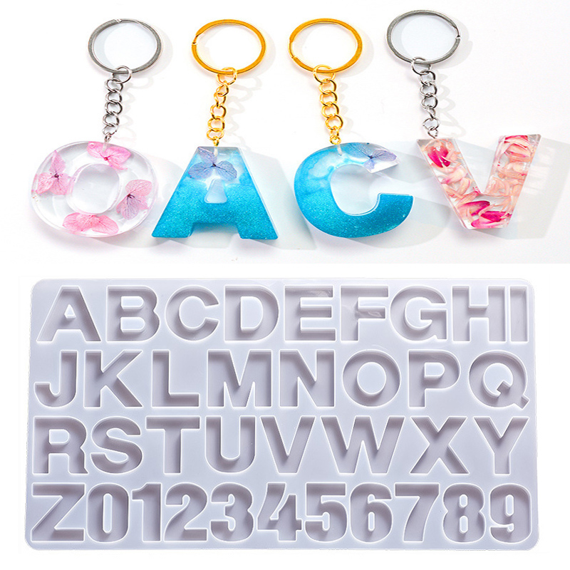 Resin Mixing Cup - Alphabet résine époxy Silicone moule bricolage