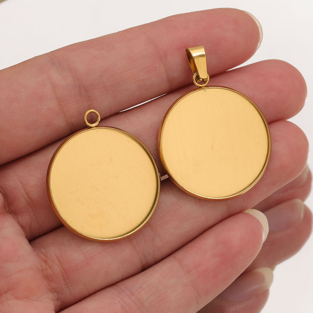 Resin Art Kits For Adults - Pendentifs dorés en acier inoxydable, Base