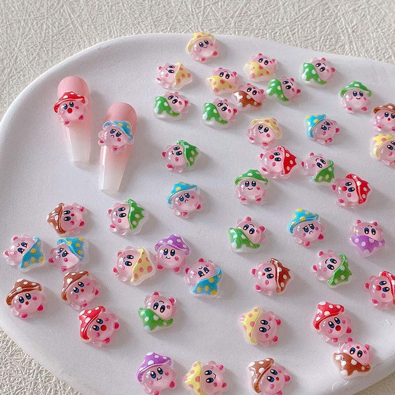 Resin Art Accessories - 2/10/20pcs Breloques pour ongles Kirby en