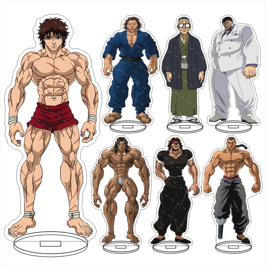 Resin Art Anime - Figurine en acrylique Grappler Baki Baki