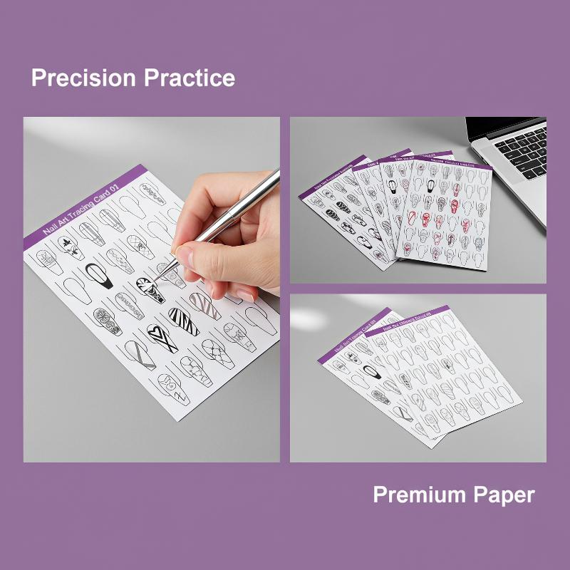 Resin Art Learning - Lot de 10 pochoirs de pratique