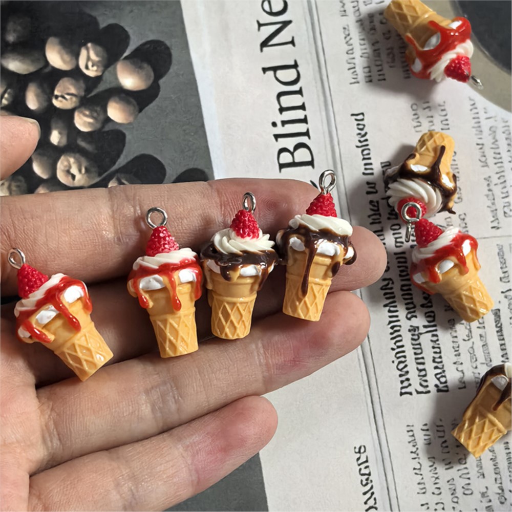 Resin Art Accessories - 10 Breloques en résine 3D mignonnes