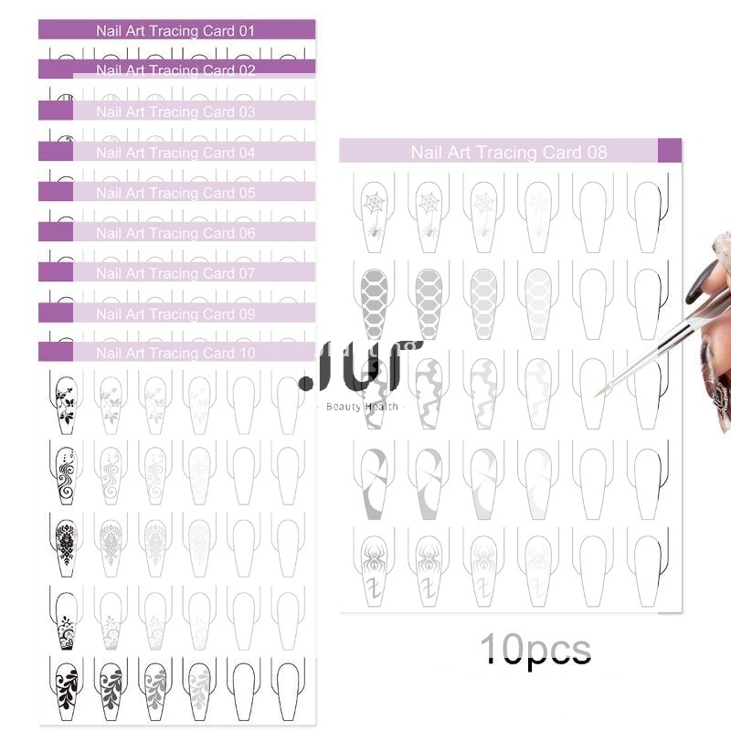 Resin Art Learning - Papier de pratique pour nail art,