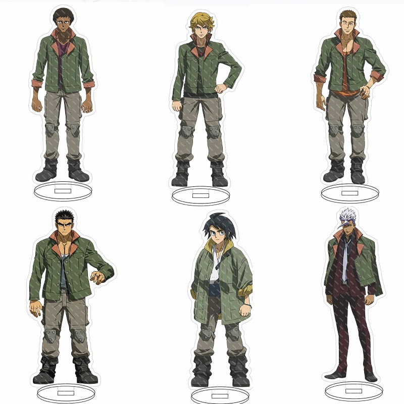 Resin Art Anime - Figurine de décoration de bureau Iron-Blooded