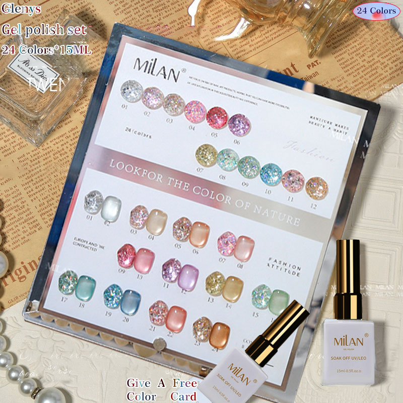 Resin Art Learning - Glenys 24 couleurs vernis à ongles