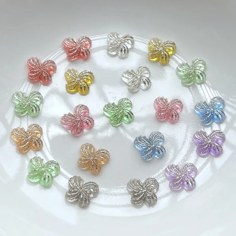 Resin Art Design For Wedding - 50pcs 10*8mm gelée couleur luminescente papillon