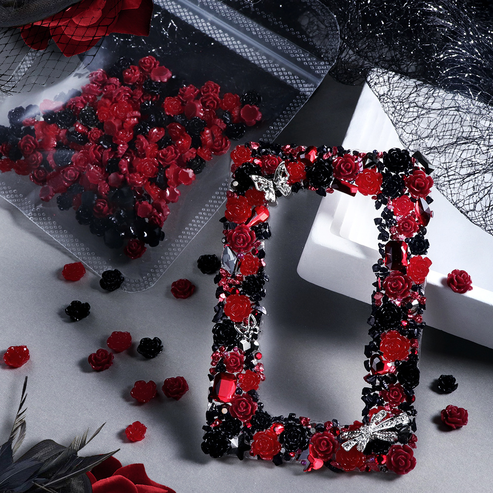 Resin Art Rose Petals - 100 pièces de décorations pour ongles