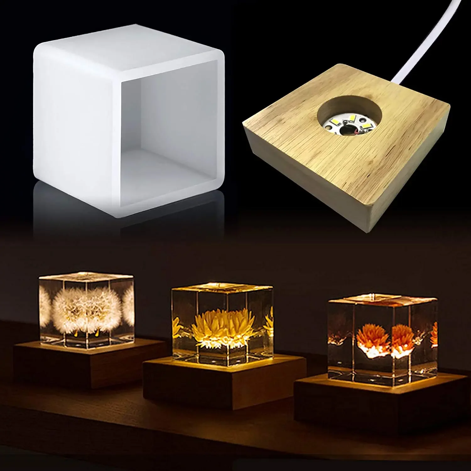 Moule en résine légère carrée, - Resin Art Lamp avis et prix