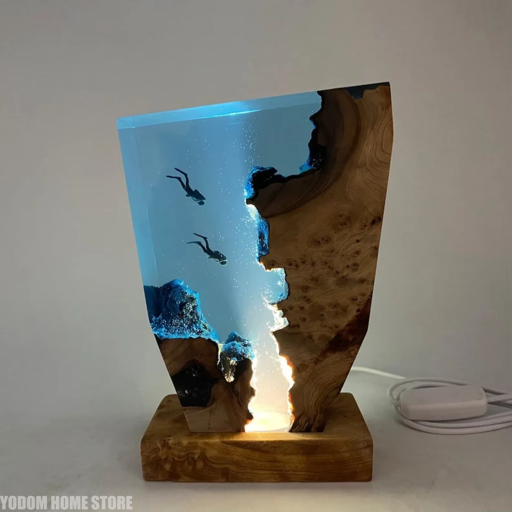 Nouvelle Lampe de Table en Rés - Resin Art Lamp avis et prix