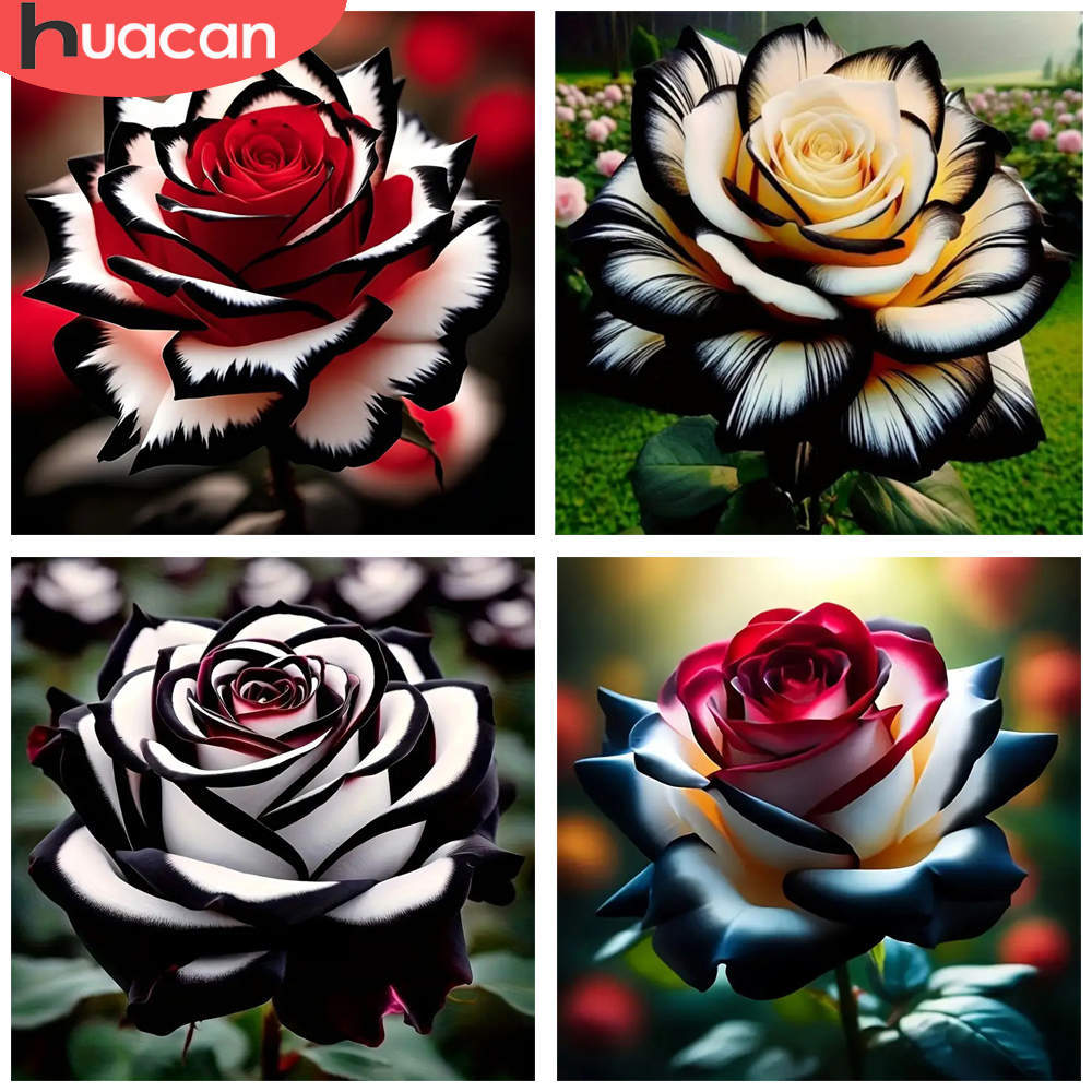 HUACAN 1 pièces diamant peintu - Resin Art Rose Petals avis et prix