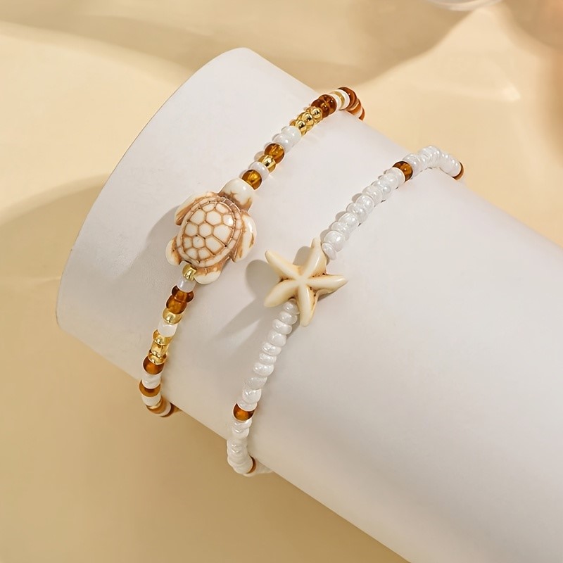 Ensemble de deux bracelets de  - Resin Art Beach Theme avis et prix