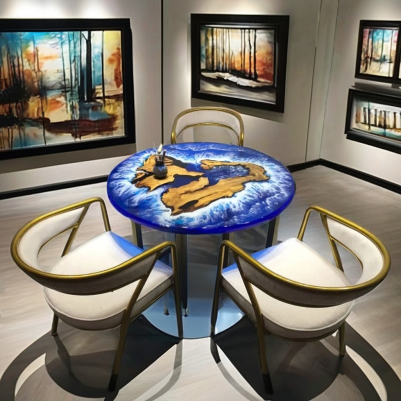Table à manger rectangulaire e - Resin Art Design For Wedding avis et prix