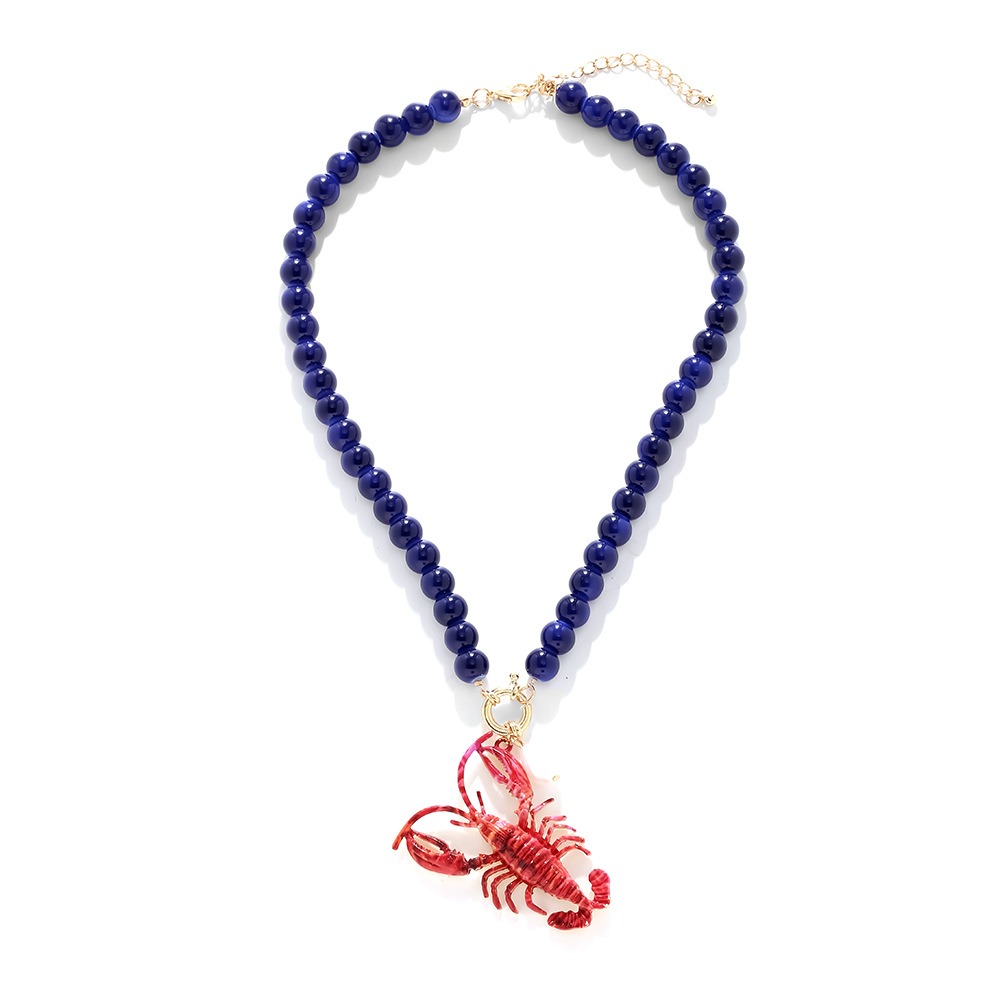 Collier de perles de homard bo - Resin Art Beach Theme avis et prix