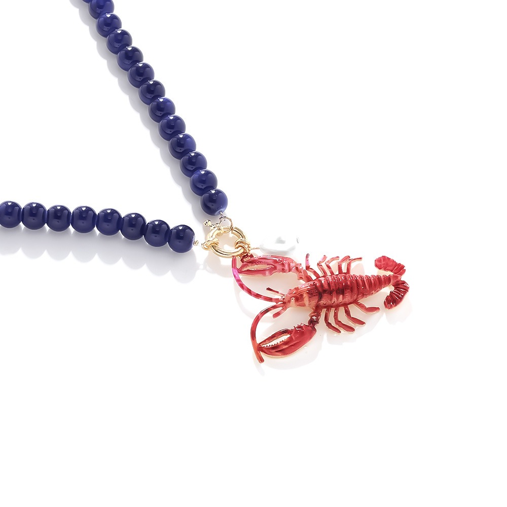 Collier de perles de homard bo - Resin Art Beach Theme avis et prix