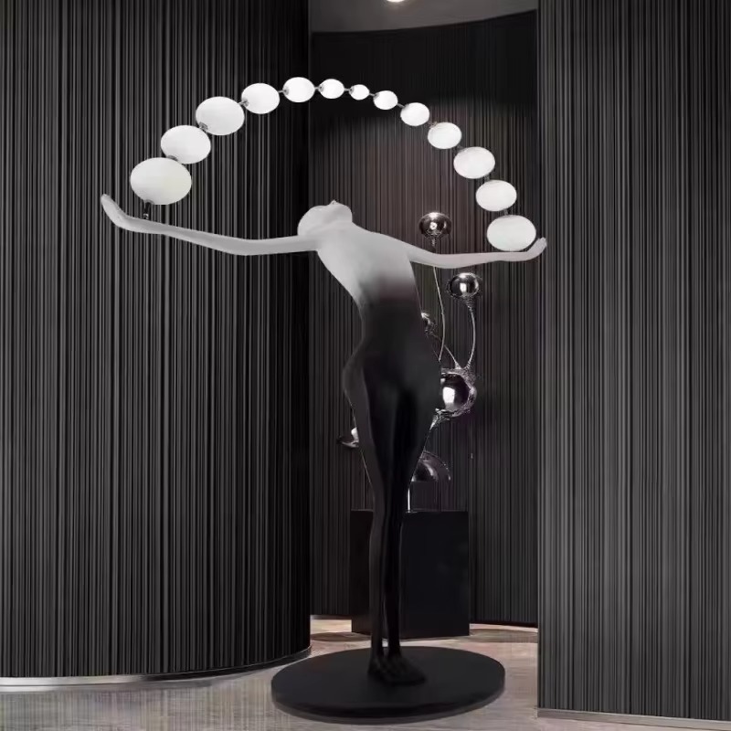 Grand lampadaire LED, Statue d - Resin Art Materials Wholesale avis et prix