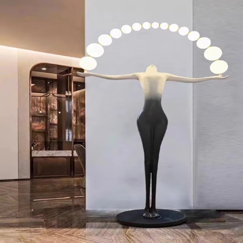 Grand lampadaire LED, Statue d - Resin Art Materials Wholesale avis et prix