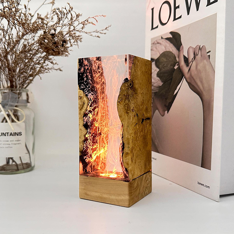 Lampe de table créative en rés - Resin Art Lamp avis et prix