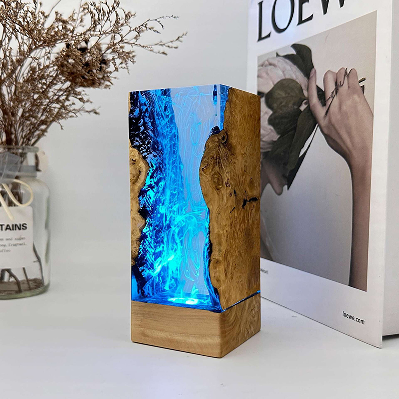 Lampe de table créative en rés - Resin Art Lamp avis et prix