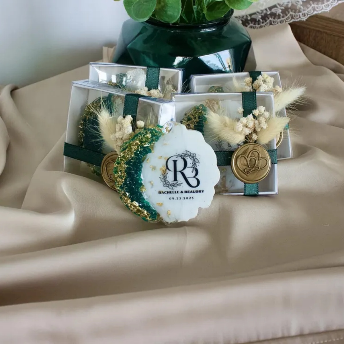 Aimant époxy personnalisé pour - Resin Art Design For Wedding avis et prix