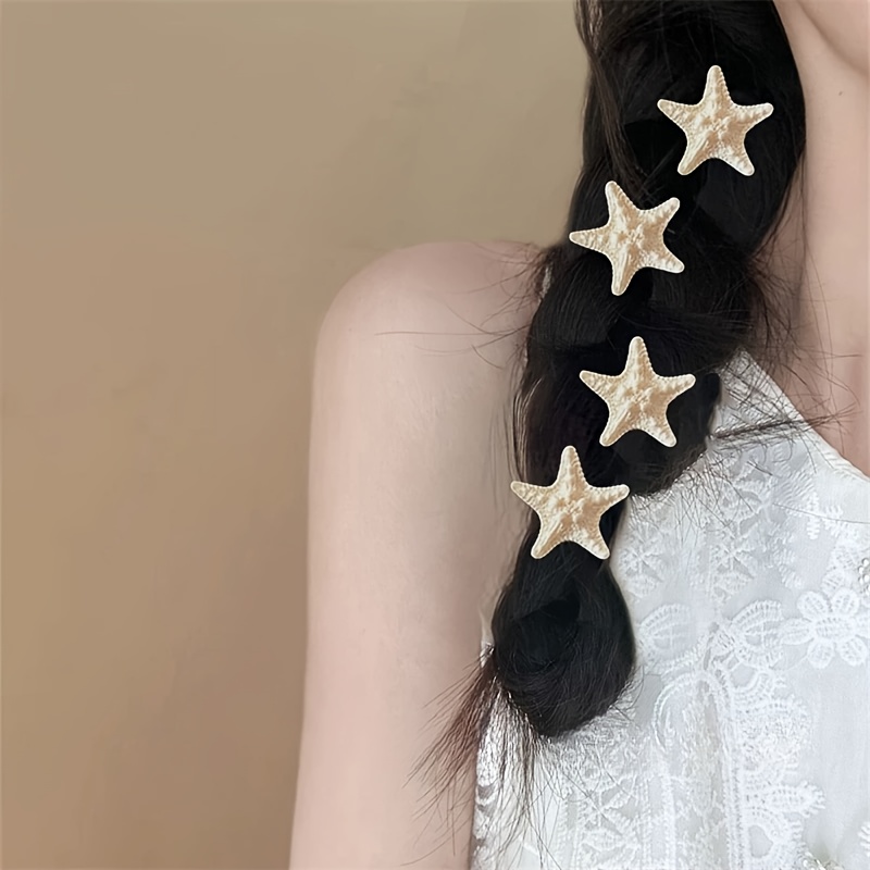 Lot de 4 pinces à cheveux élég - Resin Art Beach Theme avis et prix
