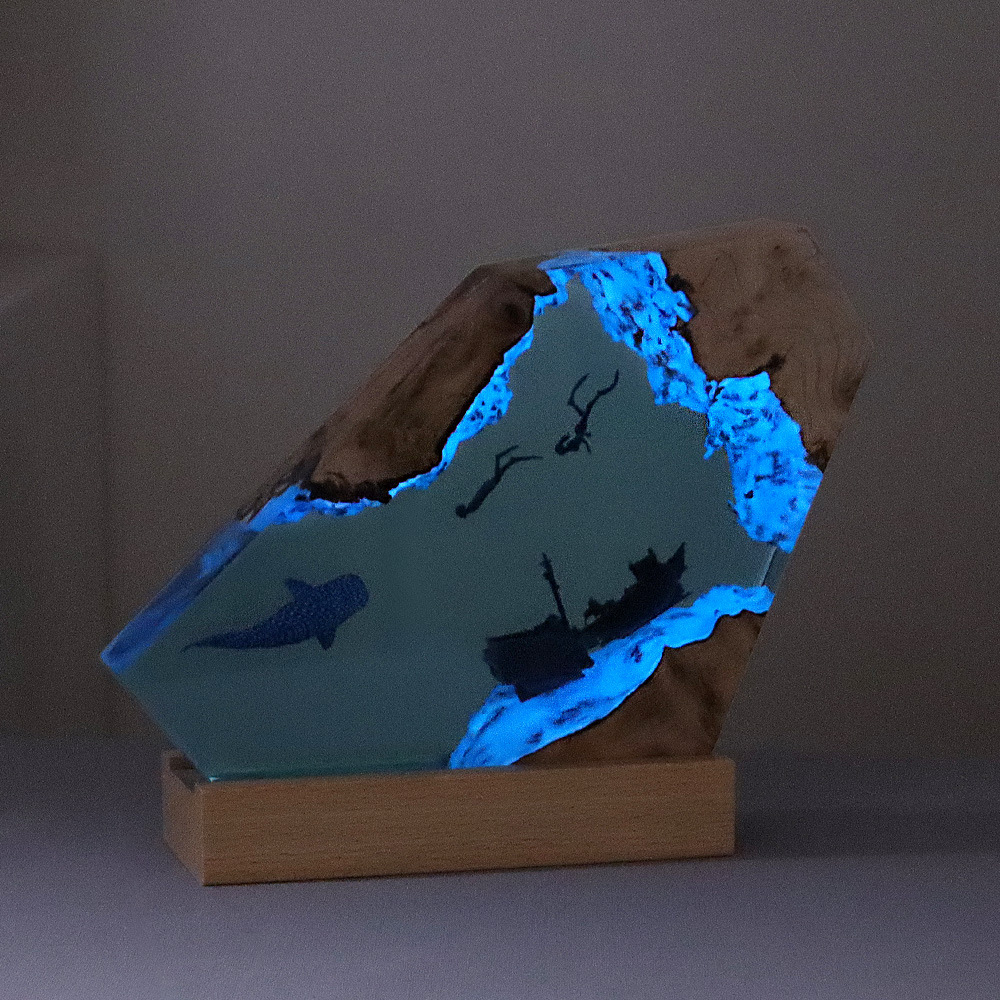 Nouveau créatif intérieur cham - Resin Art Lamp avis et prix