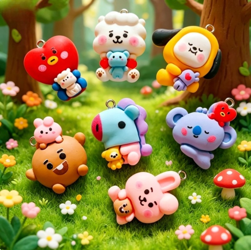 Breloques en résine BT21, 7 pi - Resin Art Kits For Adults avis et prix