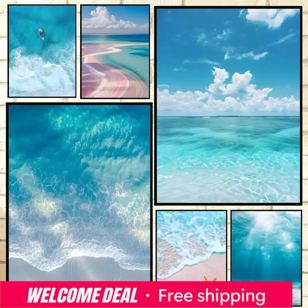 Affiche Murale Thème Classique - Resin Art Beach Theme avis et prix