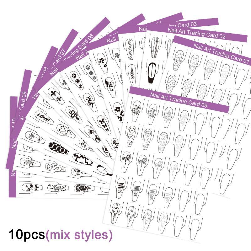 Lot de 10 pochoirs de pratique - Resin Art Learning avis et prix