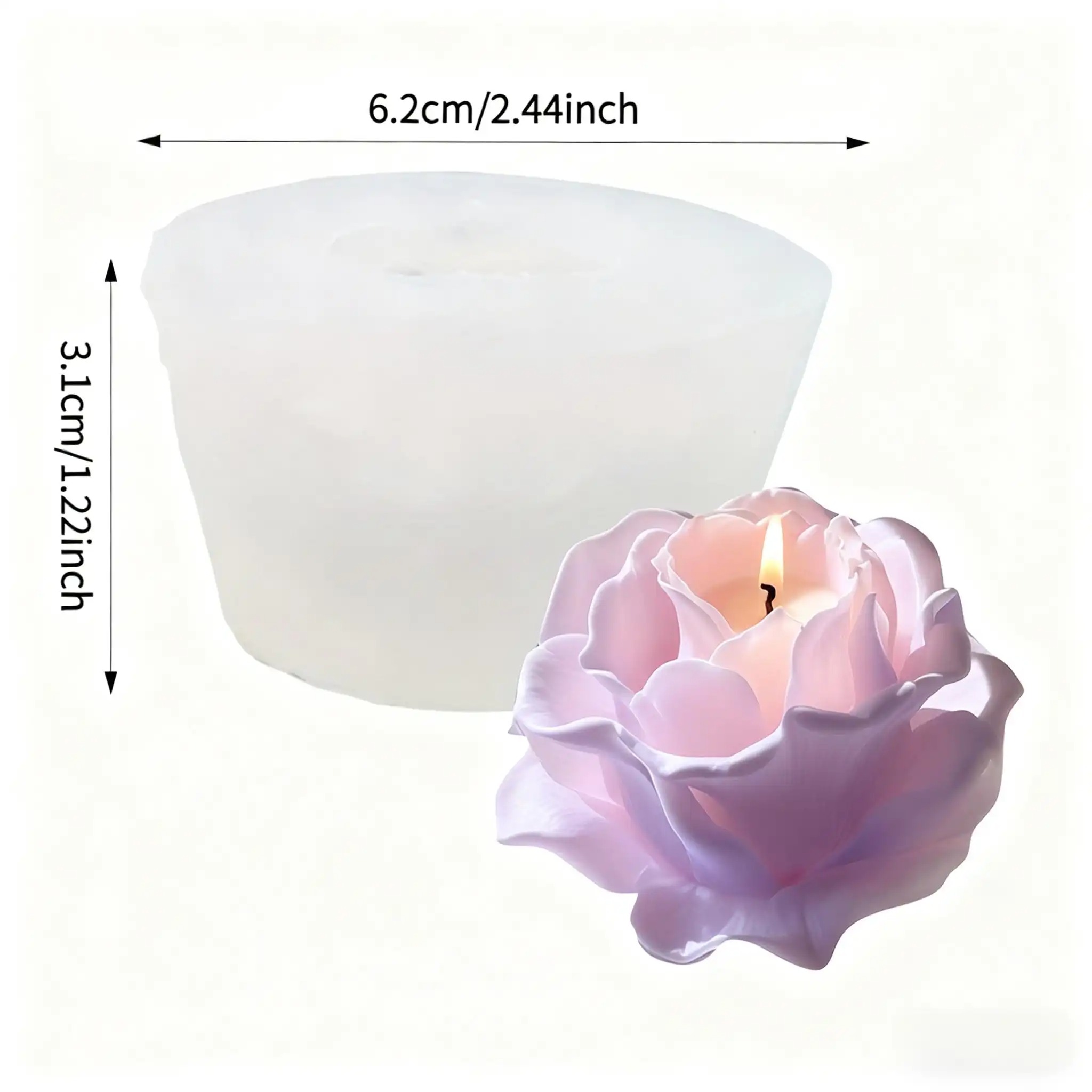 1 pièce de moule en silicone 3 - Resin Art Rose Petals avis et prix