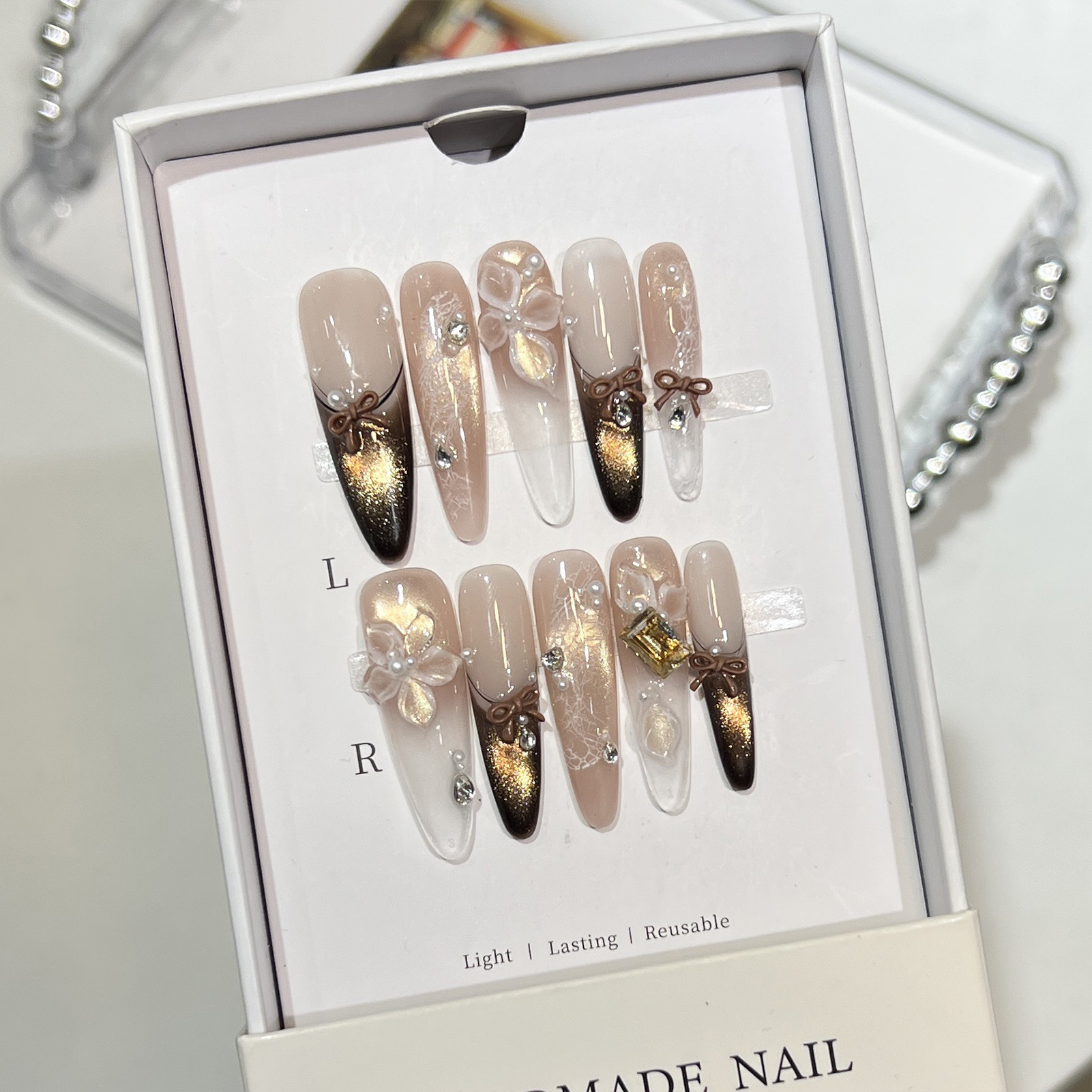 10 pièces oeil de chat imprimé - Resin Art Design For Wedding avis et prix