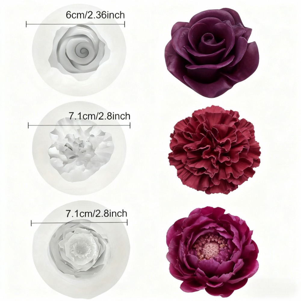 Moules en silicone rose, pivoi - Resin Art Rose Petals avis et prix